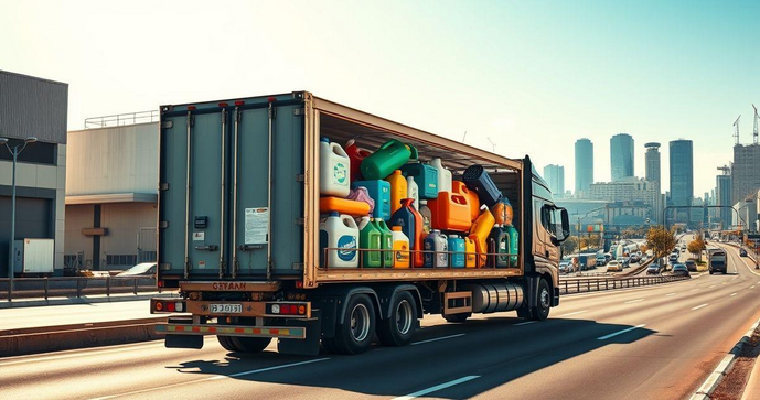 Transporte de Saneantes: Desvendando os Desafios e Soluções Inovadoras Transporte de Saneantes: Desvendando os Desafios e Soluções Inovadoras